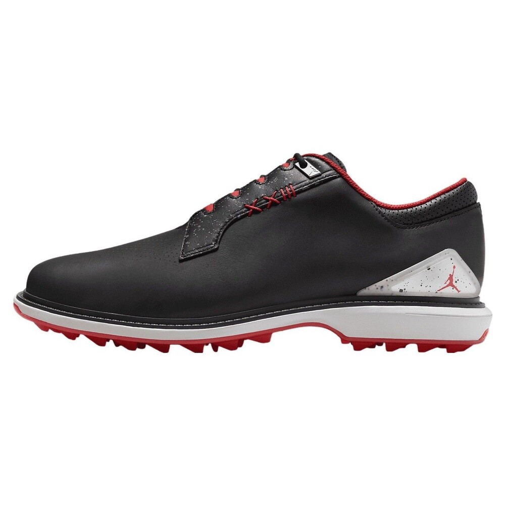 Size 11.5 Nike Air Jordan ADG 5 Golf Spikeless Black Fire Red Mens FQ6642-001